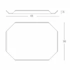 Keukenblad snijplank in wit Corian elegant rechthoekig ontwerp - Ivanova Viadurini