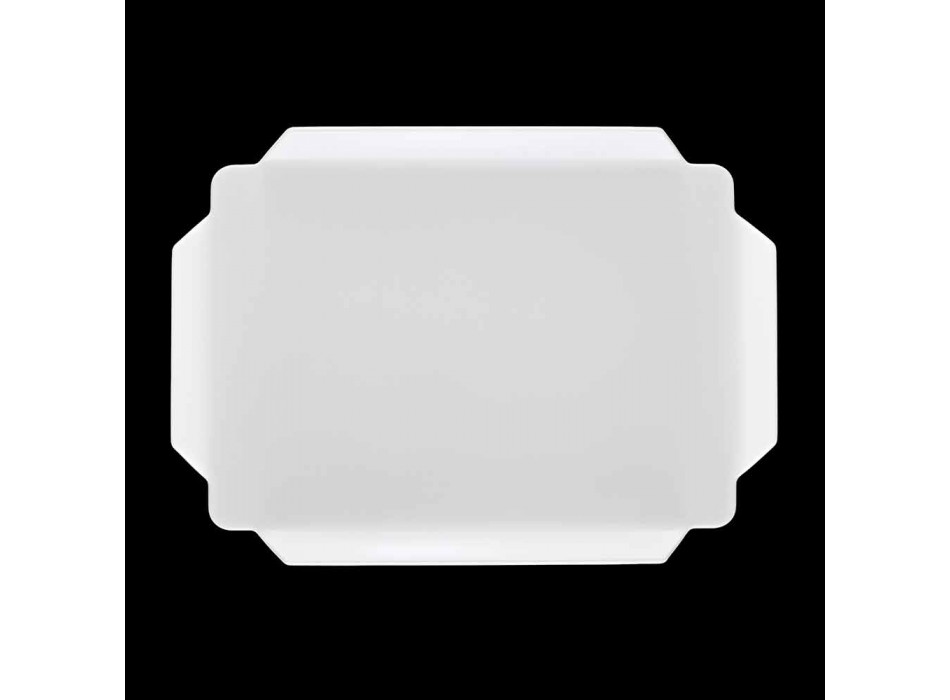 Elegant keukenblad in witte Corian rechthoekige snijplank - Ivanova Viadurini