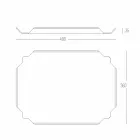 Elegant keukenblad in witte Corian rechthoekige snijplank - Ivanova Viadurini