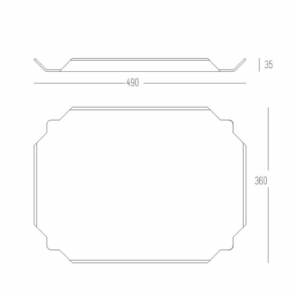 Elegant keukenblad in witte Corian rechthoekige snijplank - Ivanova Viadurini