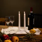 Rechthoekig keukenblad in witte Corian-kwaliteit Made in Italy - Ivanova Viadurini