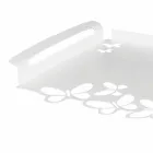 Wit, beige of ivoorkleurig design dienblad gemaakt in Italië - Leiden Viadurini