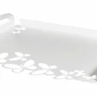 Wit, beige of ivoorkleurig design dienblad gemaakt in Italië - Leiden Viadurini