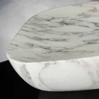 Design dienblad in Arabescato wit Carrara-marmer Made in Italy - Rock Viadurini