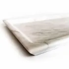 Rechthoekig dienblad in gepolijst wit Carrara-marmer Made in Italy - Alga Viadurini