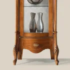Klassieke vitrine met witte of notenhouten deur Made in Italy - Caligola Viadurini