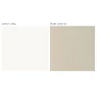 Woonkamervitrine met 1 deur in wit en Canaletto-afwerking Made in Italy - Gerd Viadurini