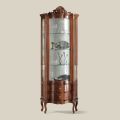 Woonkamer vitrinekast 1 deur en 2 houten lades Made in Italy - Leonor