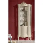 Woonkamer houten vitrine met 1 luxe deur Made in Italy - Leonor Viadurini