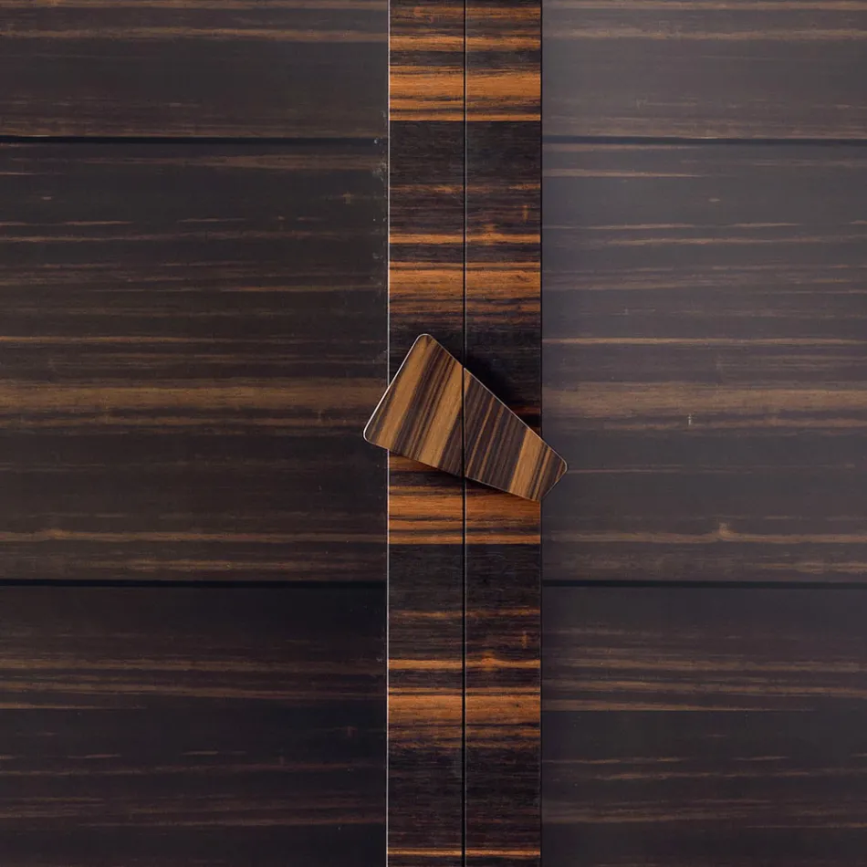 Grilli Zarafa massief houten kast met 2 deuren made in Italy of design Viadurini