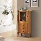 Woonkamervitrine met 1 glazen deur en 3 lades Made in Italy - London Viadurini