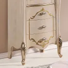 Woonkamervitrine met 1 glazen deur en 3 lades Made in Italy - London Viadurini