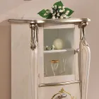 Woonkamervitrine met 1 glazen deur en 3 lades Made in Italy - London Viadurini