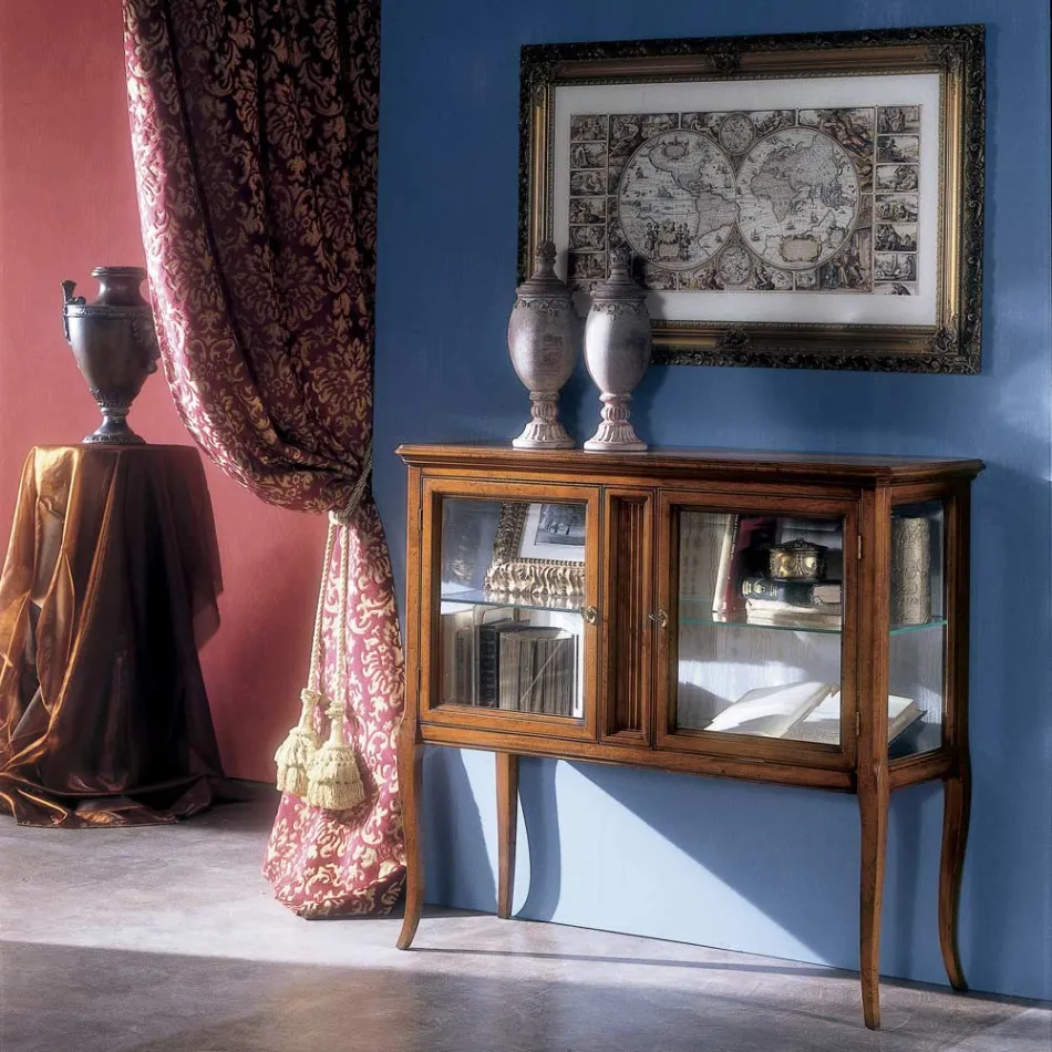 Vitrine in massief Toulipierhout Made in Italy - Chantico Viadurini