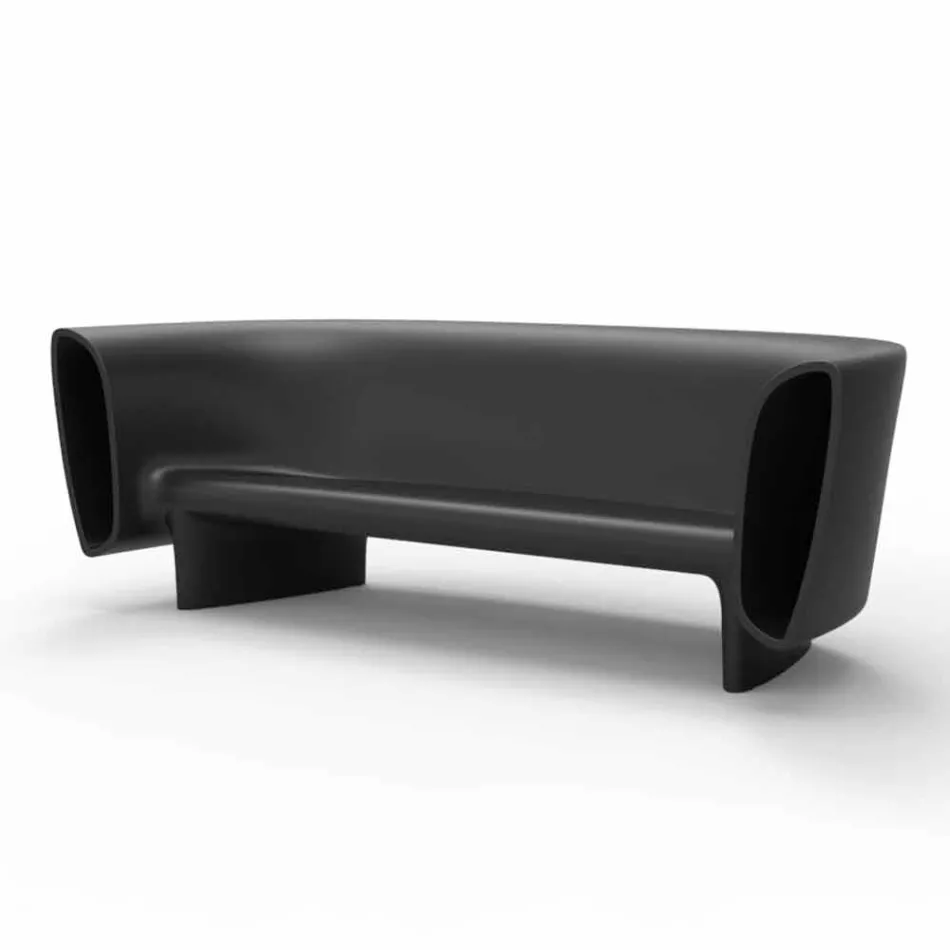 Vondom Bum Bum modern design zwart gelakte tuinbank Viadurini