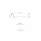 Vondom Bum Bum modern design zwart gelakte tuinbank Viadurini