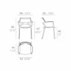 Vondom Delta moderne design polypropyleen tuinstoel Viadurini