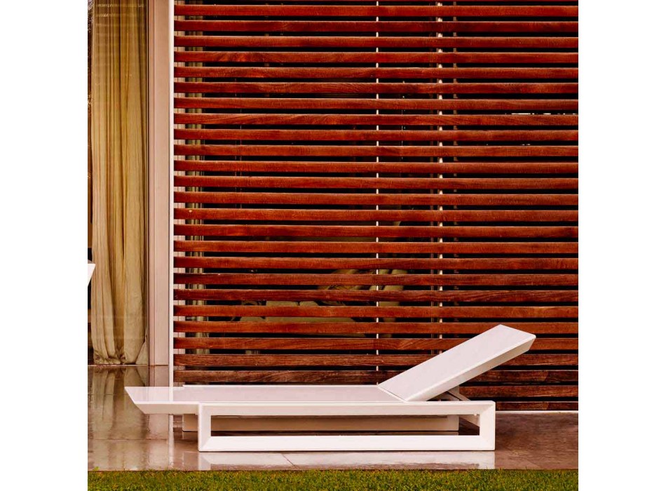 Design tuinbed van Vondom-frame in wit polyethyleen Viadurini