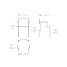 Vondom Quartz-stoel met armleuningen van modern design Viadurini