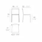 Vondom Quartz stapelbare tuinstoel met modern design Viadurini