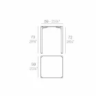 Vondom Quartz outdoor vierkante tafel van modern design Viadurini