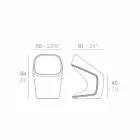 Vondom Ufo-tuinstoel in modern wit design Viadurini