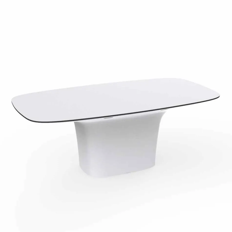 Witte designtafel Vondom Ufo L200xP100 cm Viadurini