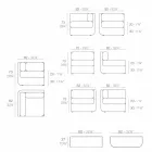 Vondom Ulm samenstelling taupe design tuin lounge Viadurini